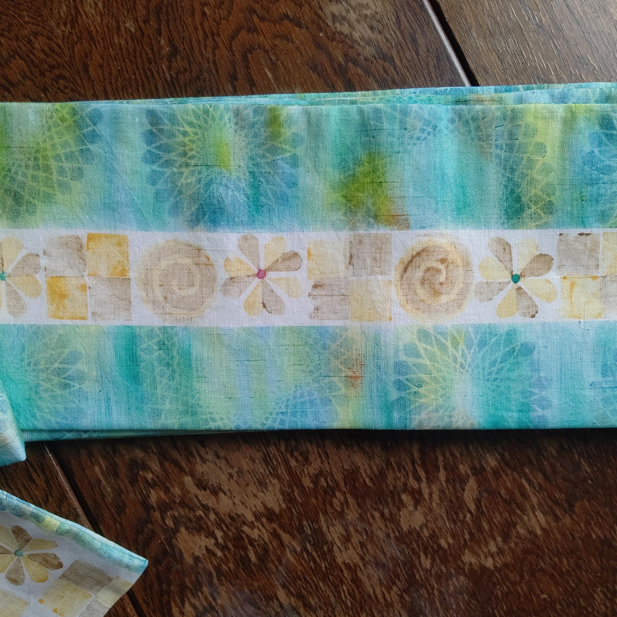 クッキー詰め合わせ！　個性派木版染　半幅帯　リバーシブル | 7枚目