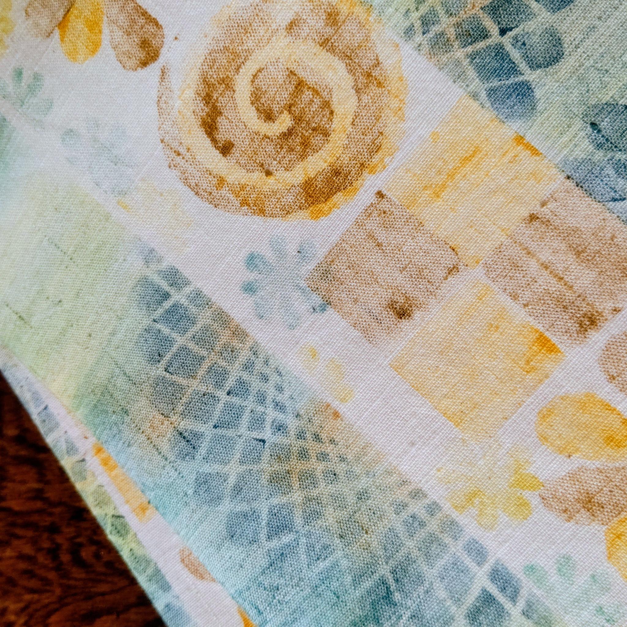 クッキー詰め合わせ！　個性派木版染　半幅帯　リバーシブル | 4枚目